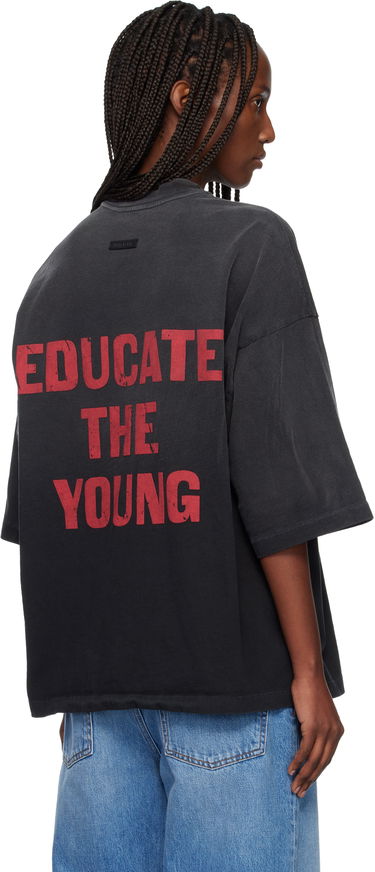 Tričko Fear of God Relaxed 'FU Educate' T-shirt Čierna | FG25FW10-10304HWJUS, 2