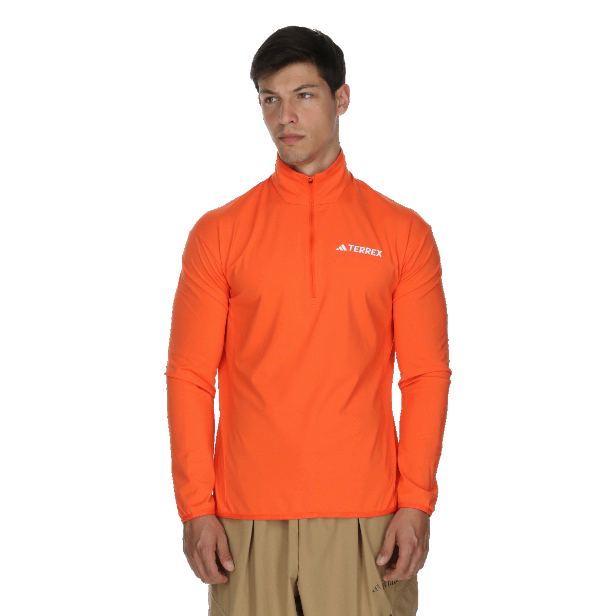 Mikina adidas Originals Terrex Trail Half-Zip Long Sleeve Top Oranžová | JM0144, 0