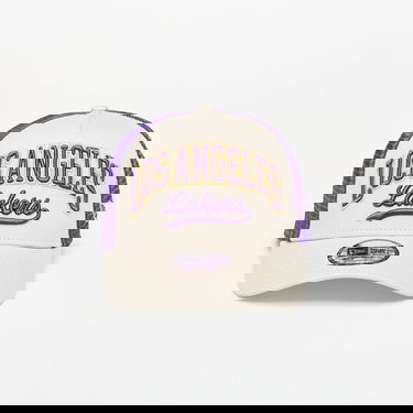 Šiltovka New Era Los Angeles Lakers NBA Script 9FORTY E-Frame Trucker Adjustable Cap Béžová | 60667568, 0