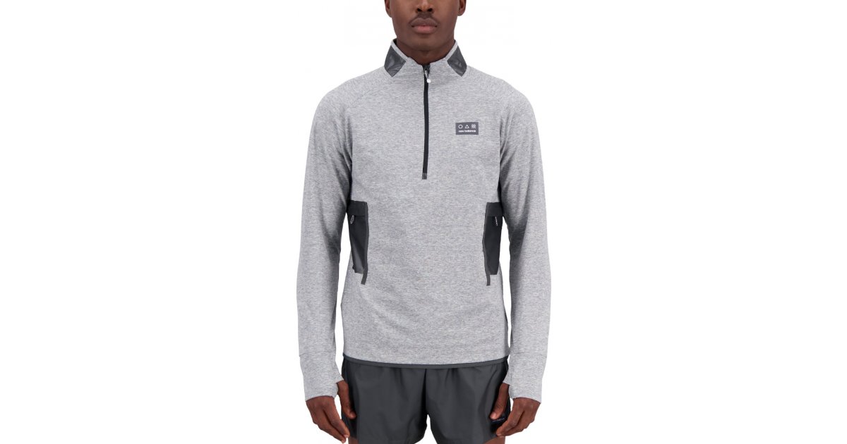 Mikina New Balance Sweatshirt Impact Run AT Šedá | mt31273-sxy, 1