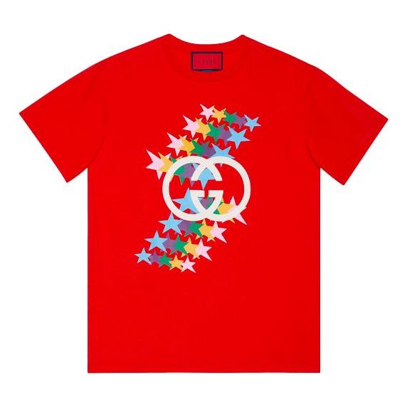 Tričko Gucci Gucci Rainbow Logo T-Shirt Červená | 548334-XJDNI-6229, 0