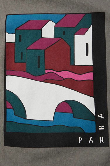 Tričko By Parra Leaving You Print T-Shirt Grey Šedá | 52400, 2