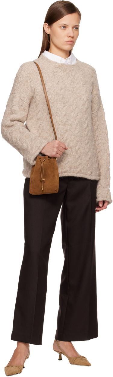 Kabelka Jimmy Choo Cinch Mini Suede Bag Hnedá | BON BON BCKT N/S MN, 3