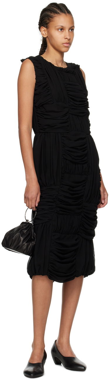 Šaty Comme des Garçons Comme des Garçons Ruched Midi Dress Čierna | RM-O012-051, 3