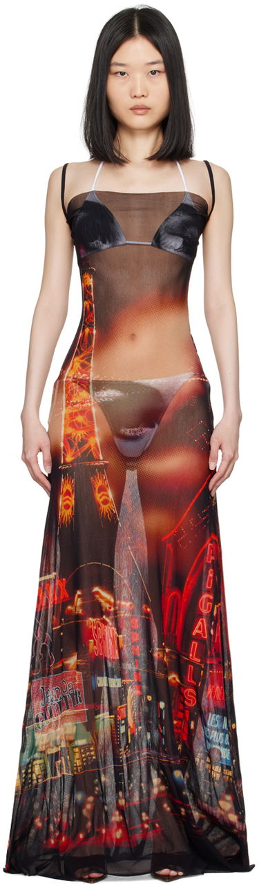 Šaty Jean Paul Gaultier Jean Paul Gaultier Cowl Neck Maxi Dress Červená | 24/30-F-RO253-T552-00301550, 0