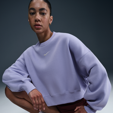 Sveter Nike Sportswear Phoenix Fleece Crewneck Sweatshirt Fialová | DQ5761-533, 2