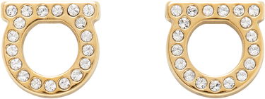 Náušnice FERRAGAMO Salvatore Ferragamo Gancini Crystal Earrings Metalická | 696576, 0