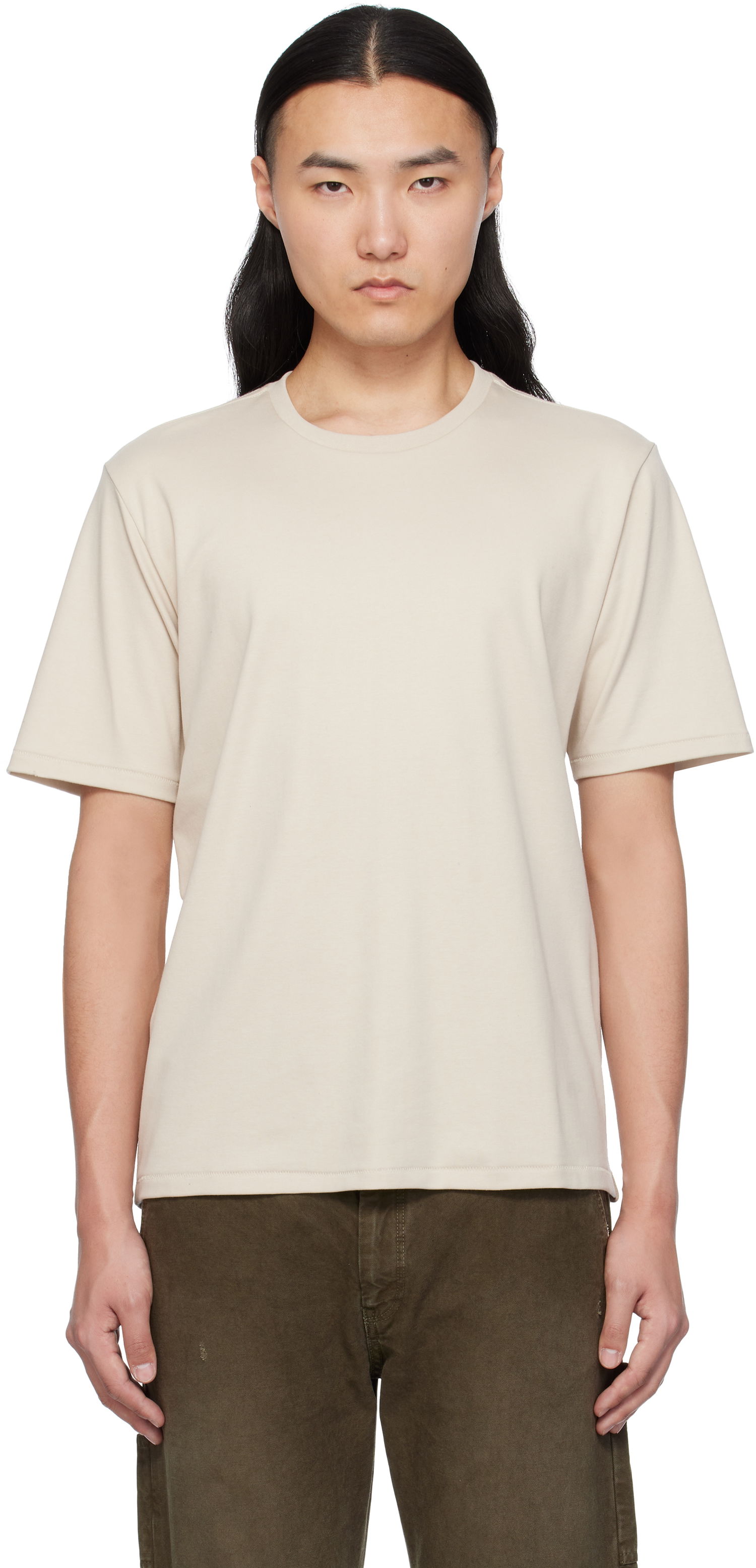 Tričko rag & bone rag & bone Pima Cotton T-Shirt Béžová | MBC24HT019W319, 0