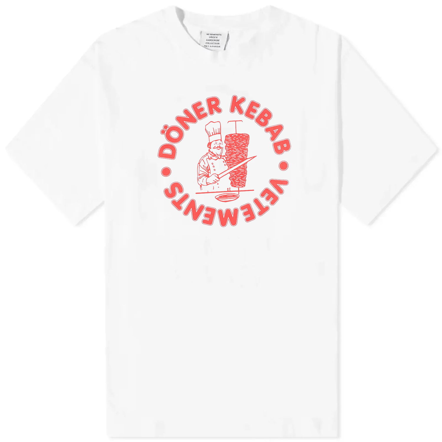 Tričko VETEMENTS Doner Kebab T-Shirt White Biela | UE54TR540W, 0