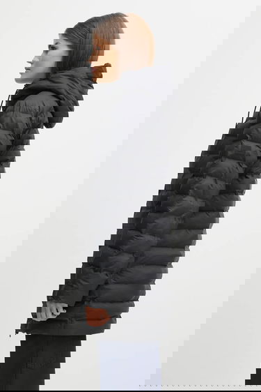 Prešívaná bunda Rains Lohja Hooded Puffer Jacket Čierna | 15900.01, 5