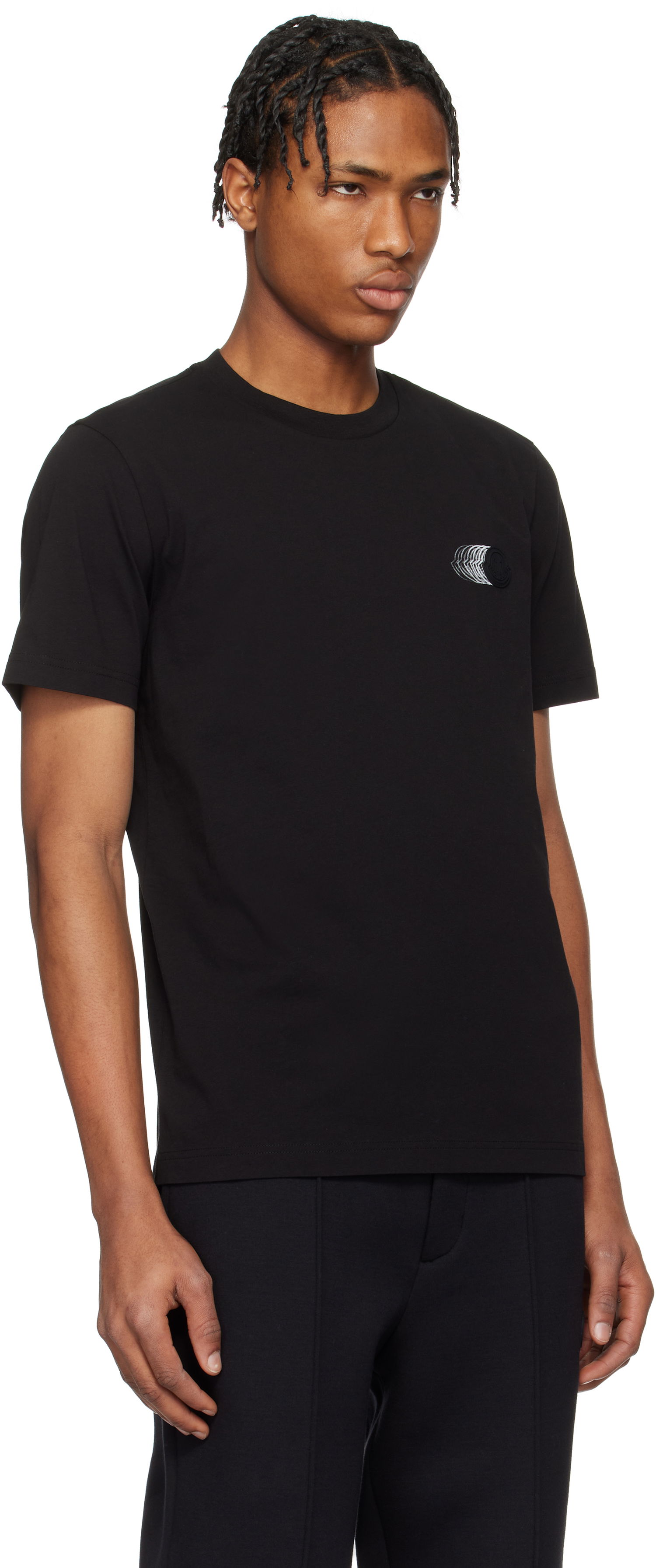 Tričko Moncler Moncler Faded Logo Cotton T-Shirt Čierna | K10918C0002889A17, 1