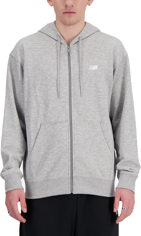 Mikina New Balance Sport Essentials French Terry Logo Hoodie Šedá | mt41222-llt, 0