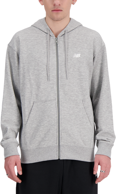 Mikina New Balance Sport Essentials French Terry Logo Hoodie Šedá | mt41222-llt, 0