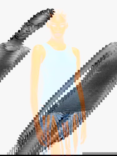 Tielko Diesel Sleeveless Ribbed Tank Top Diesel Modrá | A191520HJBE01, 2