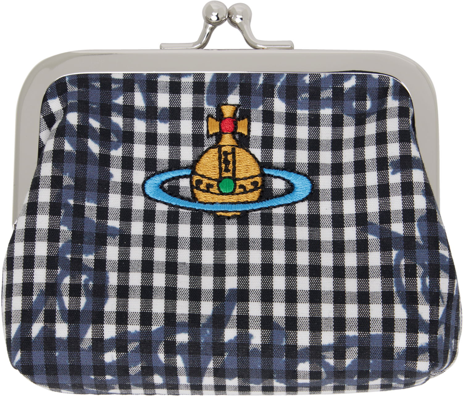 Peňaženka Vivienne Westwood Vivienne Westwood Gingham Frame Coin Pouch Čierna | 56010006W-W011T-, 0