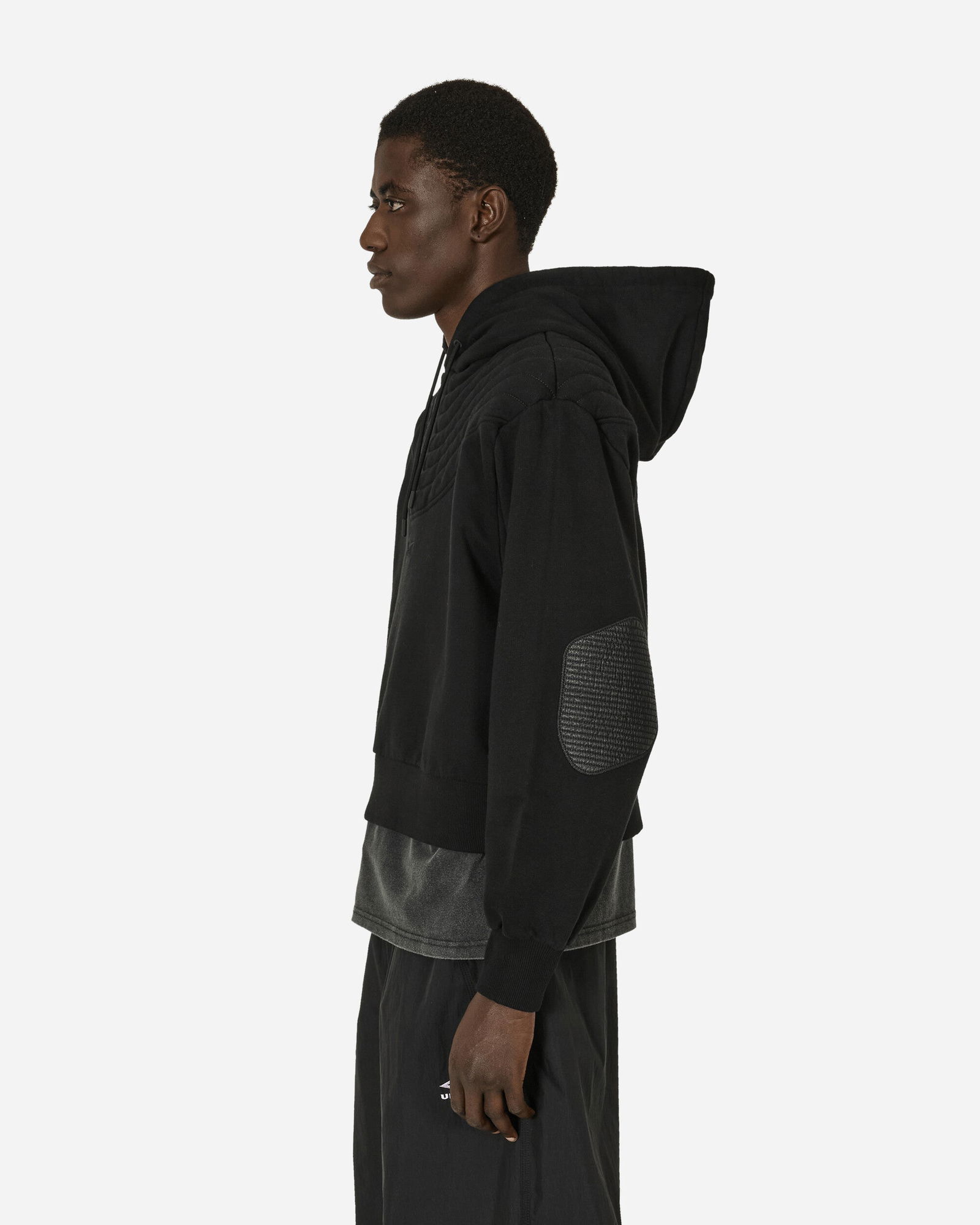 Machine-A Padded Biker Hoodie Black