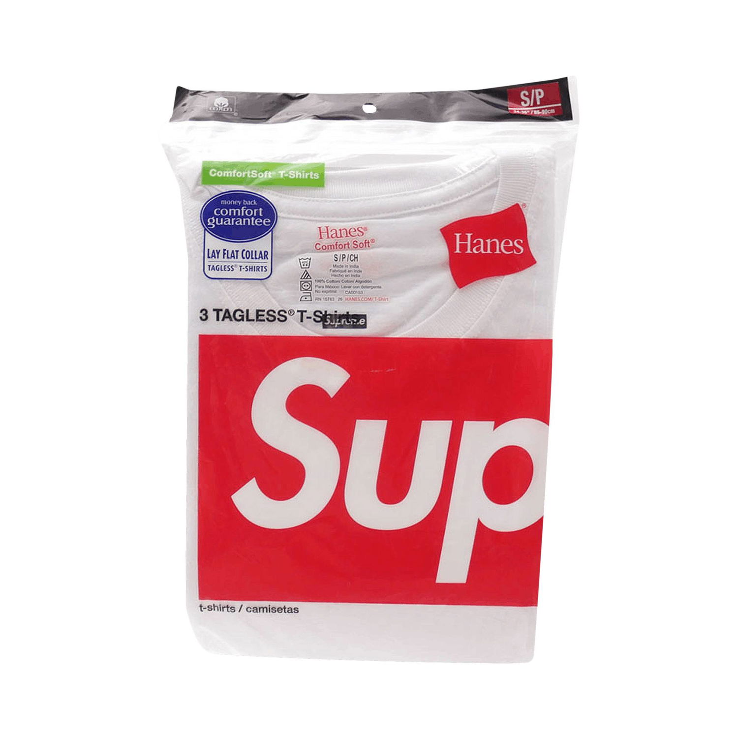 Tričko Supreme Hanes x Tagless Tees (3 Pack) Biela | 99HAA23 WHITE, 1