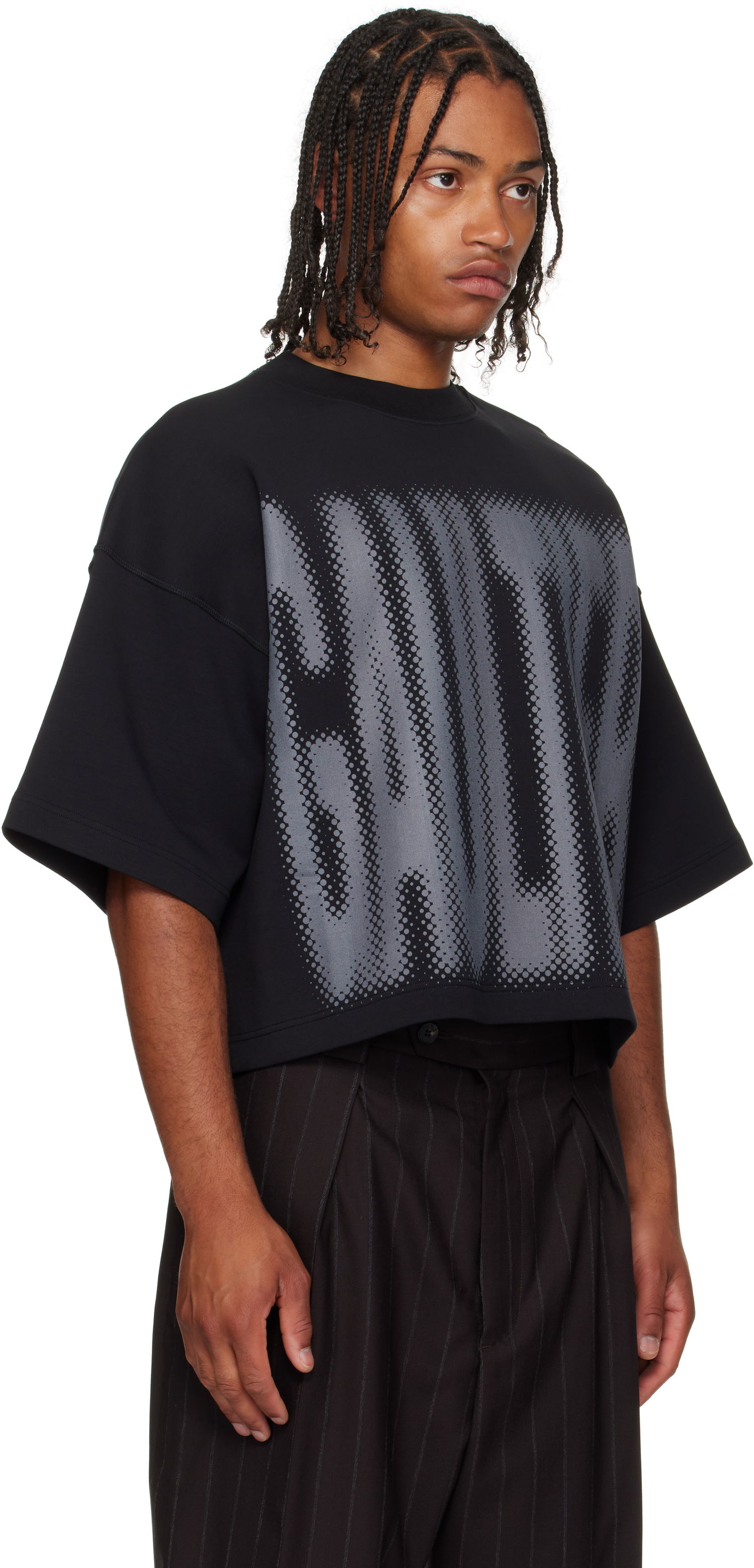 Tričko Jean Paul Gaultier Jean Paul Gaultier 'The Gaultier' Boxy T-Shirt Čierna | 25/03-W-TO298-J004-0004, 1
