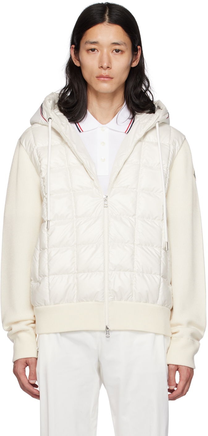 Bunda Moncler Paneled Down Biela | I20919B00010M1131, 0