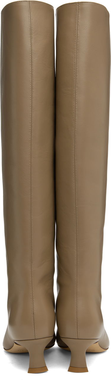 Tenisky a topánky BY FAR BY FAR Stevie 42 Kitten Heel Tall Boots Béžová | MWFBO066CL013BG017PL, 1