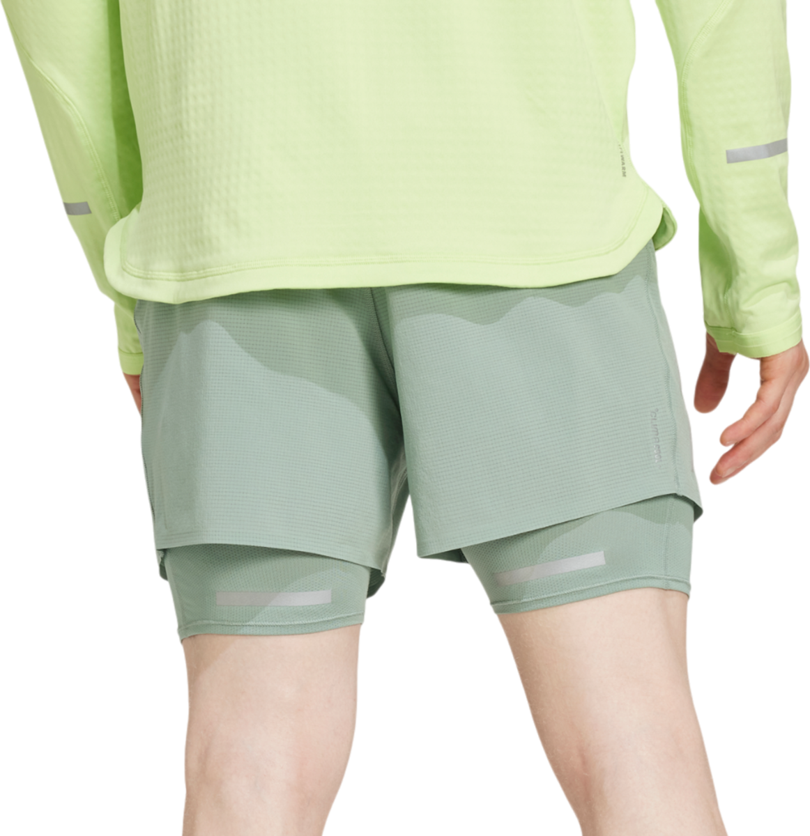 Šortky adidas Originals Ultimate 2-in-1 Running Shorts Zelené | jc7336, 1