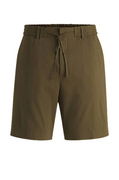 Linen-Blend Formal Shorts
