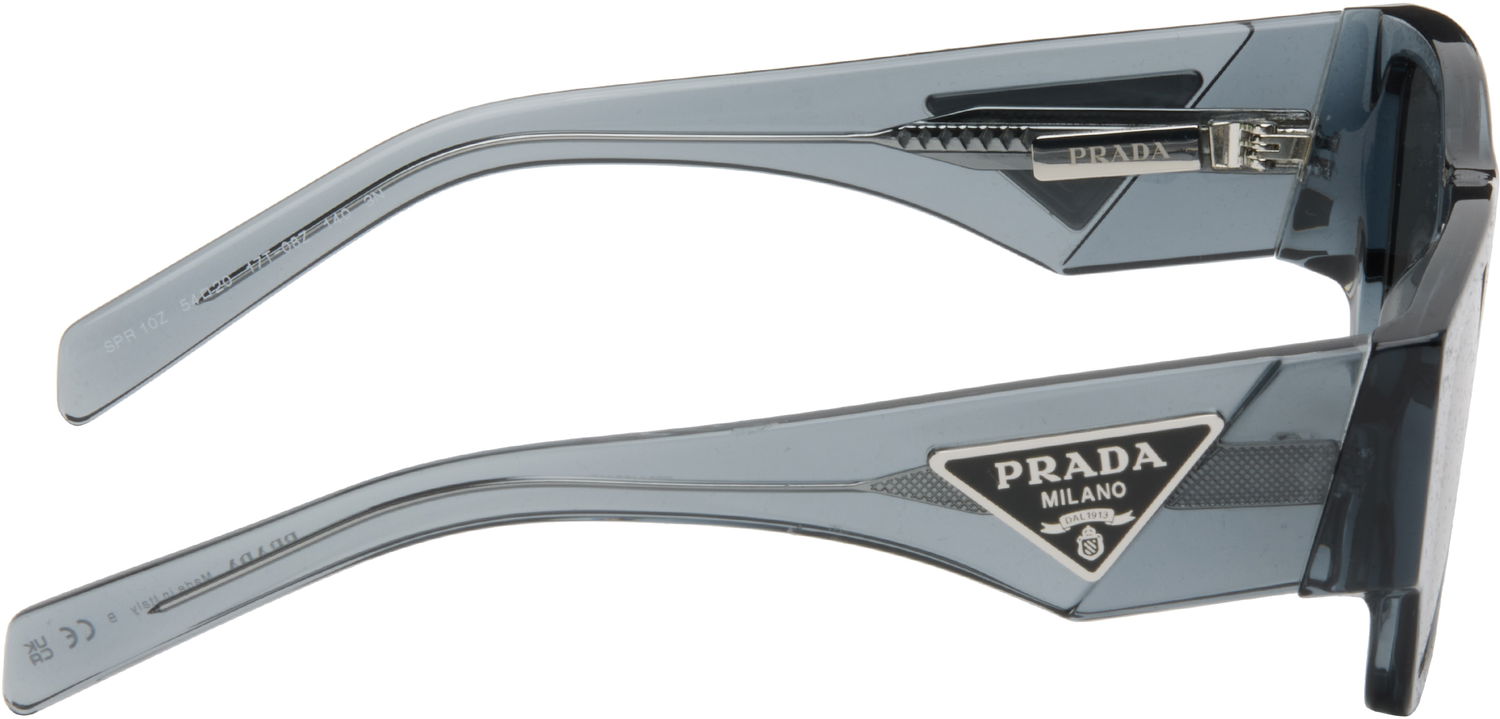 Slnečné okuliare Prada Triangle Logo Square-Frame Sunglasses Šedá | 0PR 10ZS 17T08Z54 8056262511435, 1