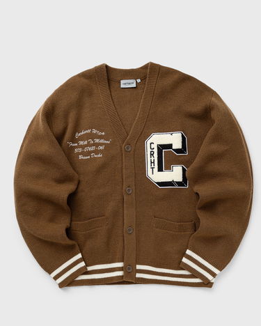 Sveter Carhartt WIP Brown Ducks Cardigan Hnedá | I033862-1X4.XX, 0