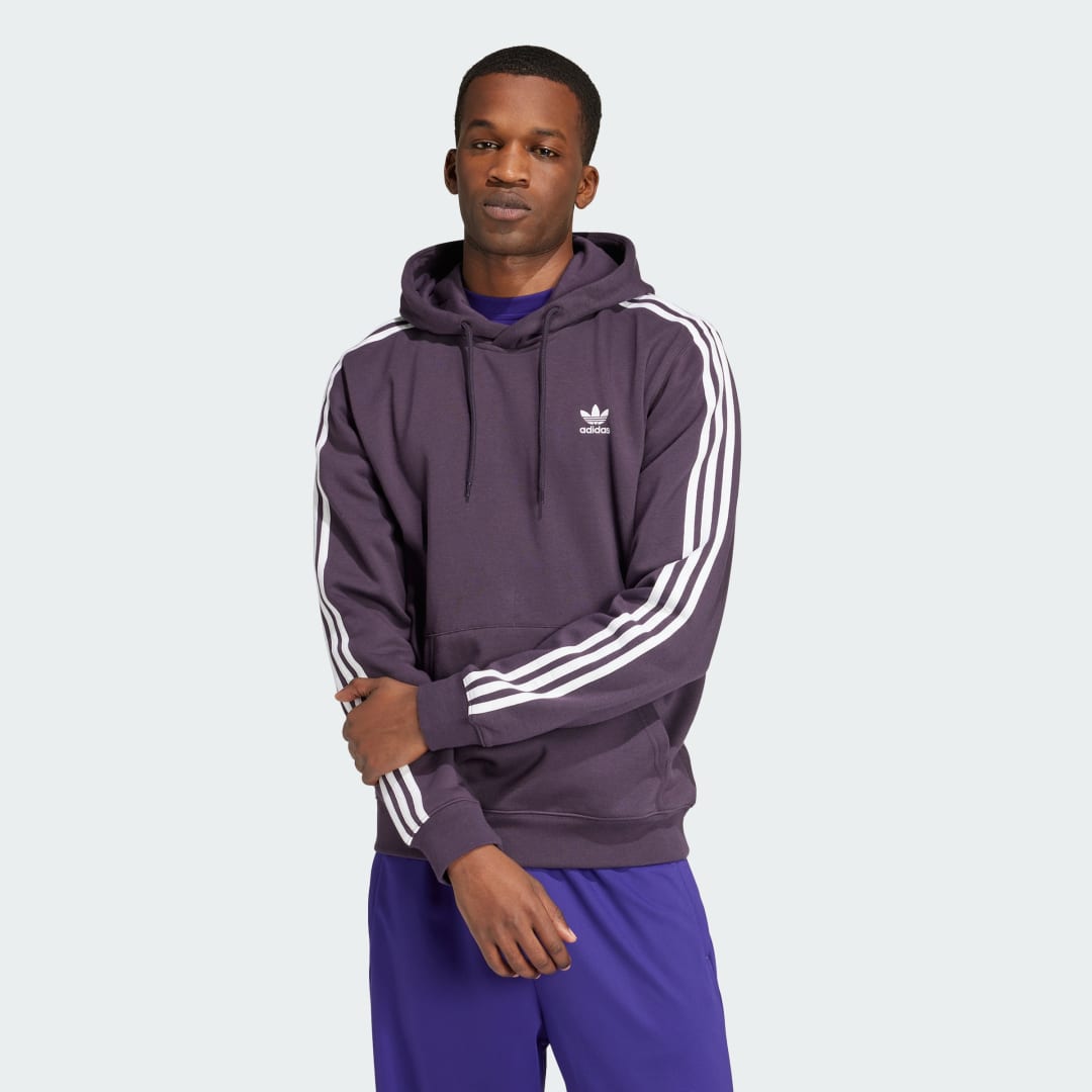 Mikina adidas Performance Adicolor Classics 3-Stripes Hoodie Fialová | IZ2347, 0