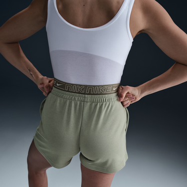 Šortky Nike Nike Sportswear Chill Terry Mid-Rise Shorts Zelené | IB7885-370, 2