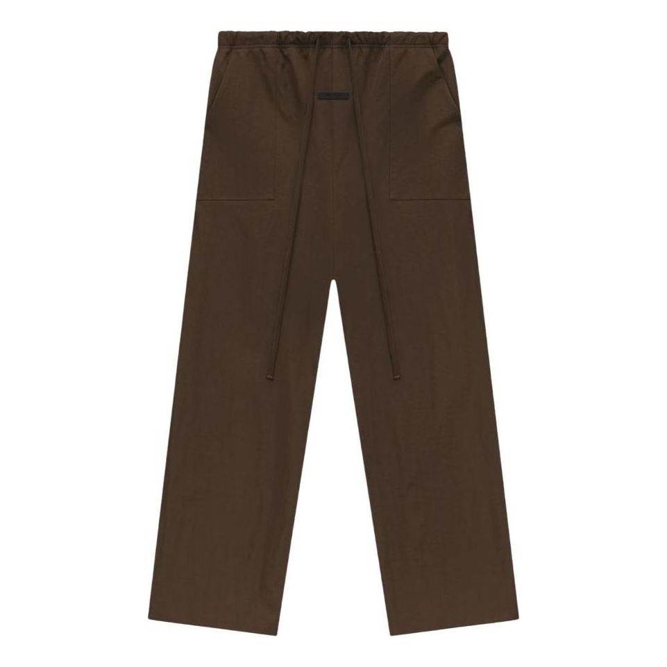 Nohavice Fear of God Fear of God Essentials SS25 Textured Nylon Utility Pants Hnedá | 130HO244805F, 0