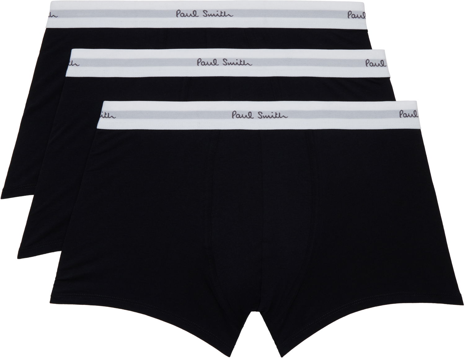 Boxerky Paul Smith Paul Smith Three-Pack Logo-Woven Boxer Briefs Čierna | M1A-914-N3PK64-79, 0