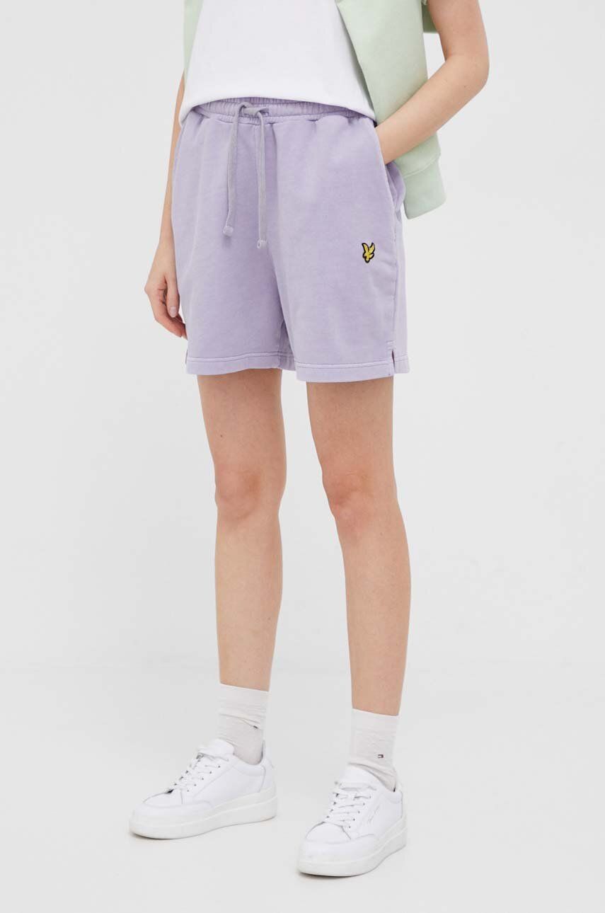 Šortky Lyle & Scott Pigment Dye Sweatshorts Fialová | SHW1801V.W838, 0