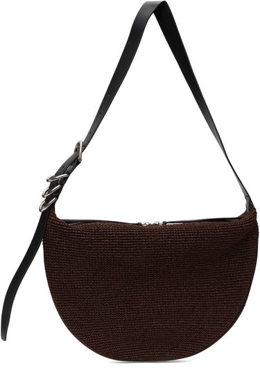 Taška cez rameno rag & bone Rag & Bone Mercer Medium Straw Bag Hnedá | ST100902, 0