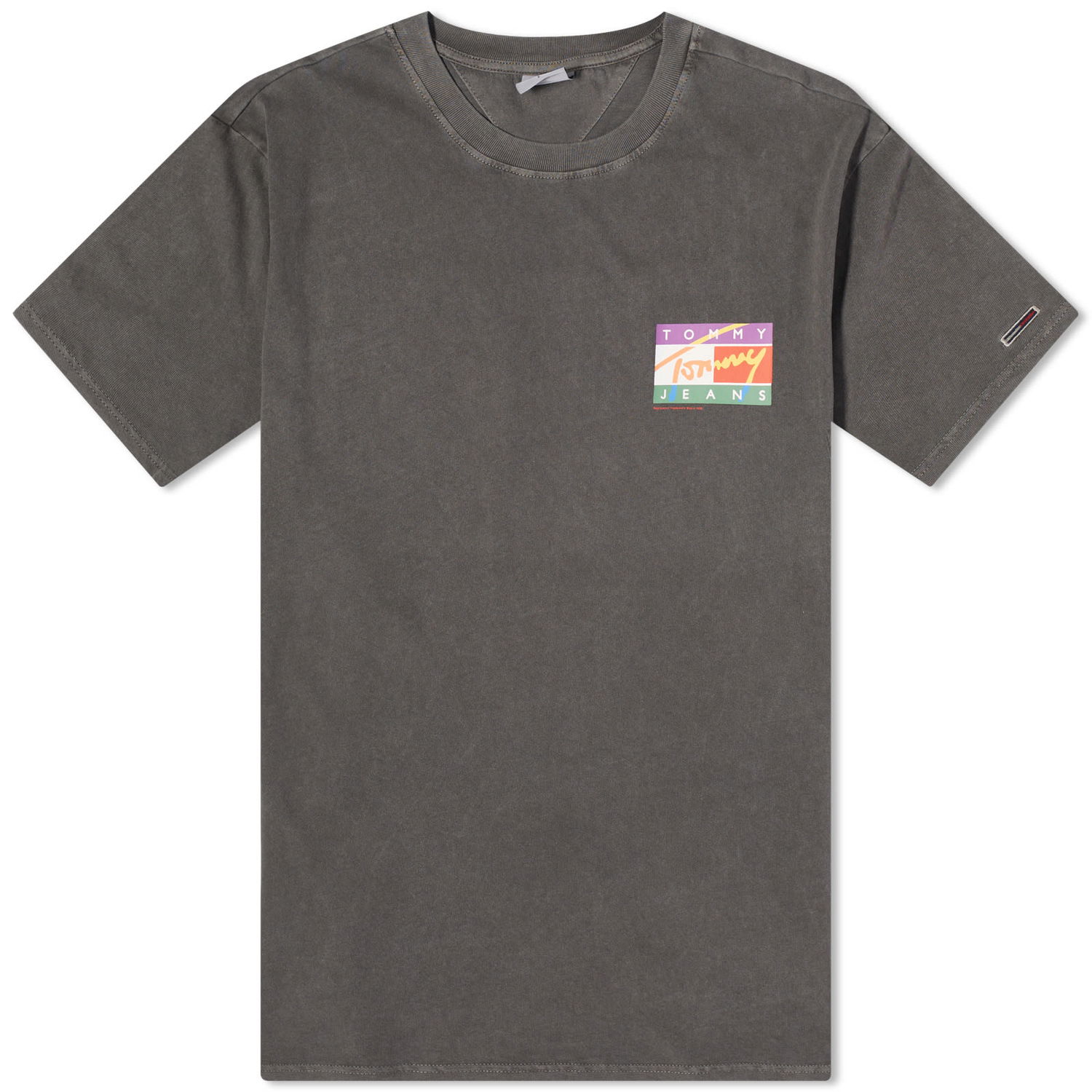 Tričko Tommy Hilfiger Signature Pop Flag Šedá | DM0DM16827BDS, 0