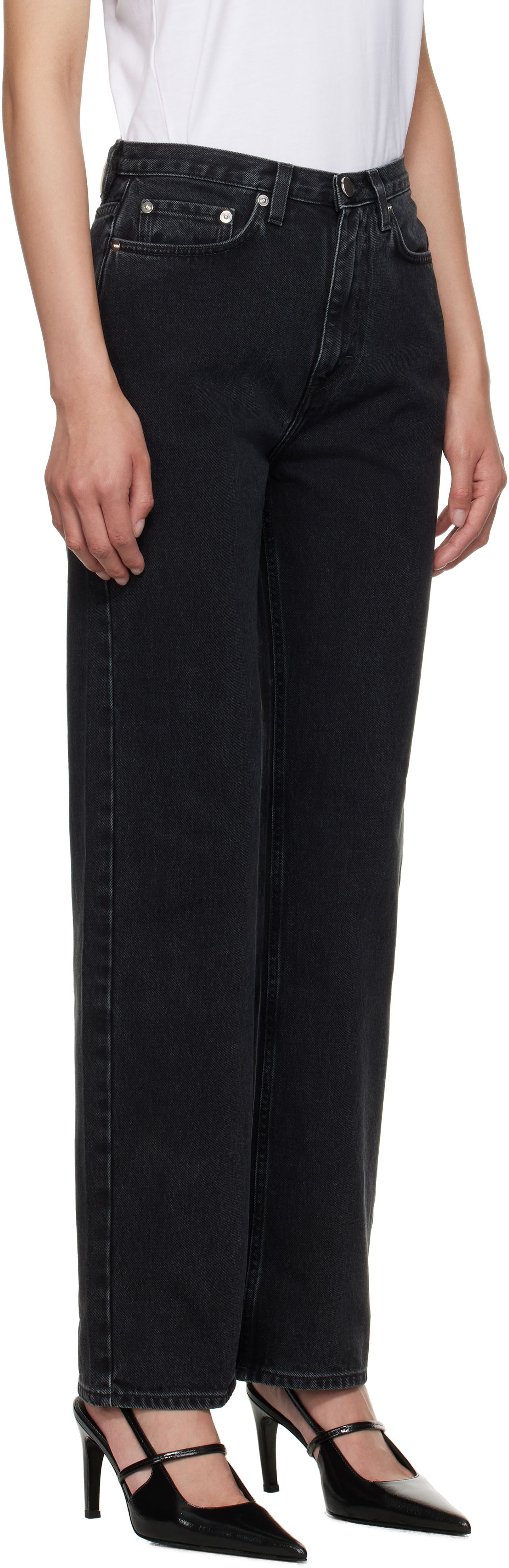 Džínsy Loulou de Saison Loulou de Saison Jude Jeans Čierna | JUDE, 1