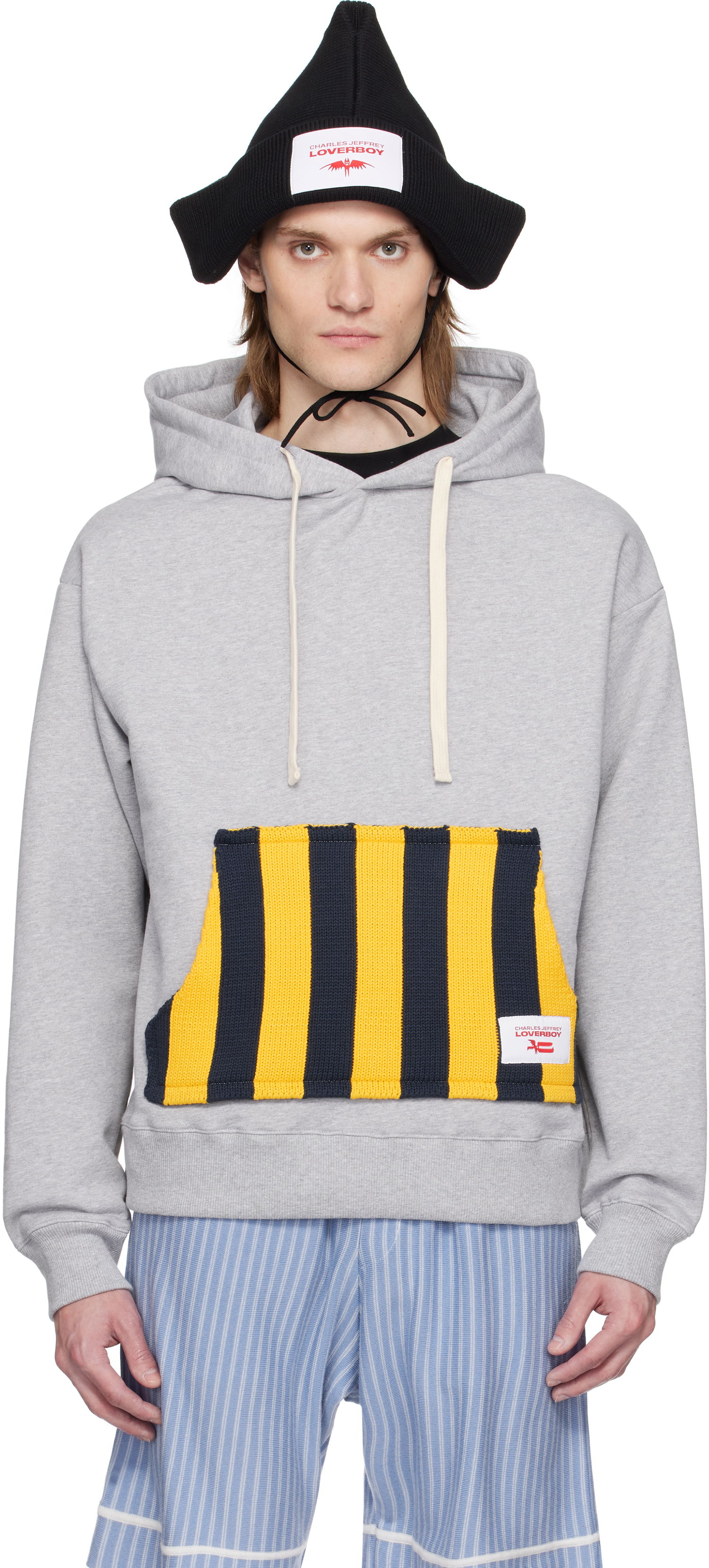 Mikina Charles Jeffrey Loverboy Charles Jeffrey LOVERBOY Patch Ears Hoodie Šedá | 54100701, 0