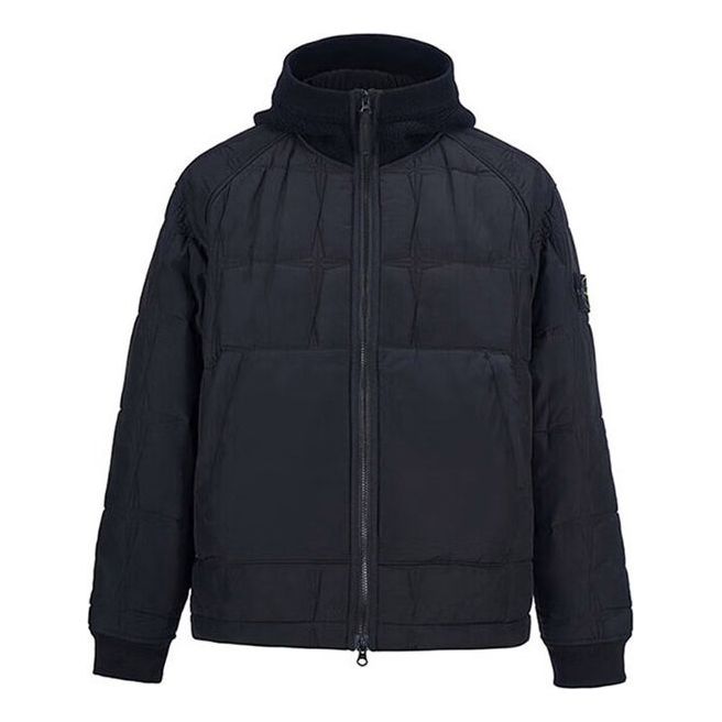 Prešívaná bunda Stone Island Stone Island Zip-Up Hoody Jacket Čierna | 771543433-V0029, 0