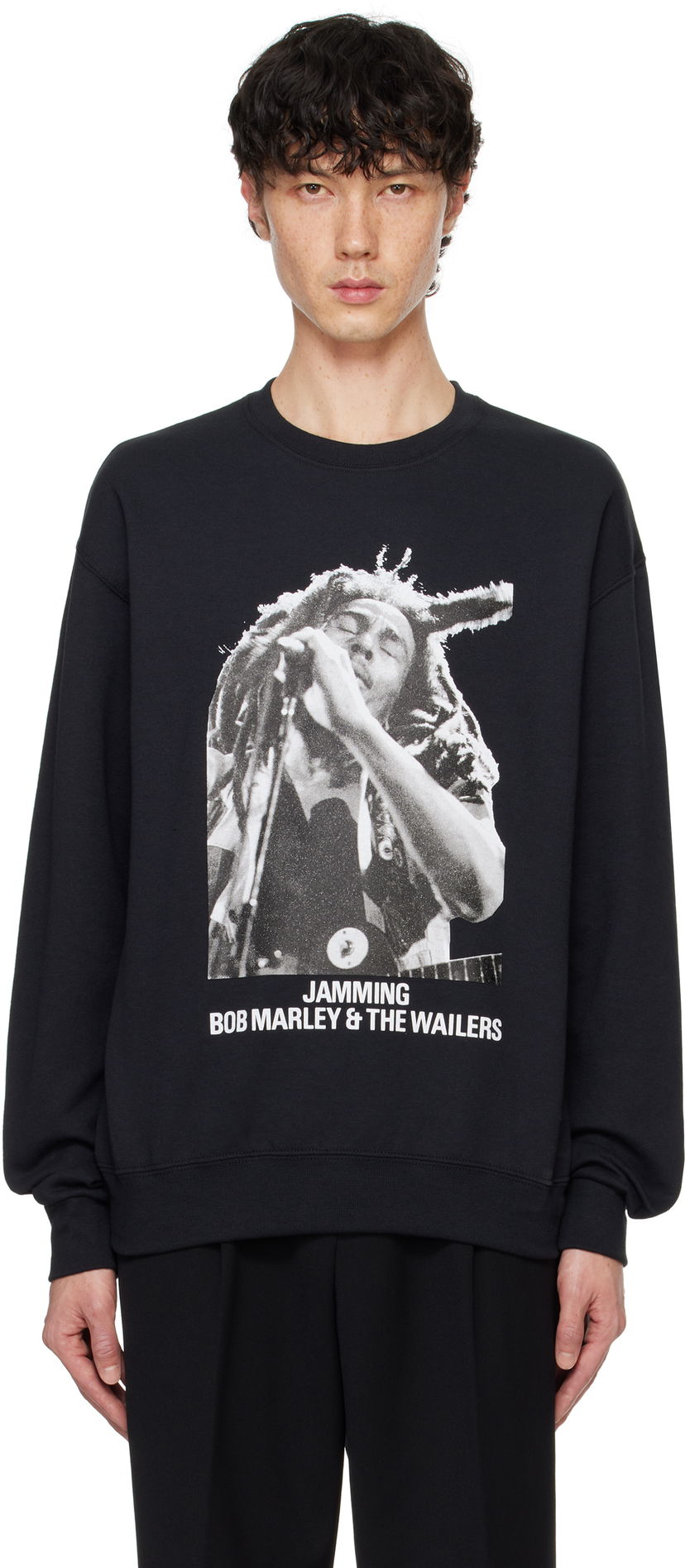 Mikina WACKO MARIA Crewneck Sweatshirt Čierna | BOBMARLEY-WM-SS12