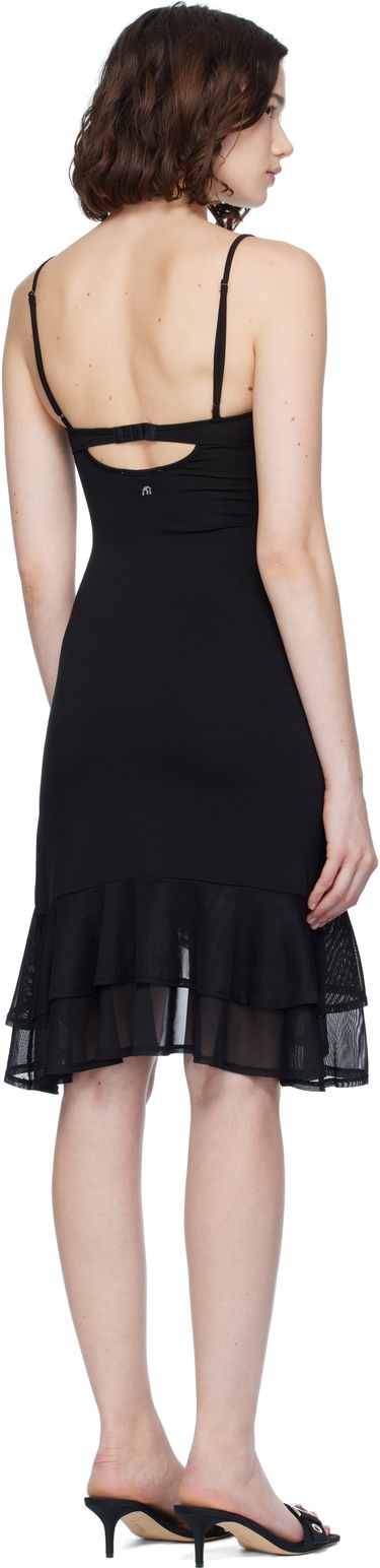 Šaty Miaou Miaou Catarina Asymmetrical Ruffle Minidress Čierna | 5057VISBLK, 2