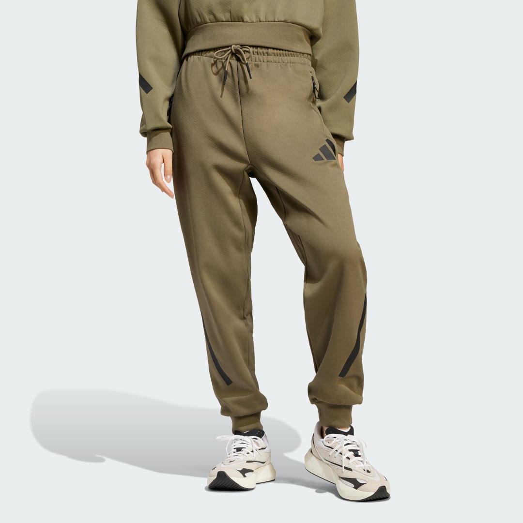 Tepláky adidas Performance Z.N.E. Fleece Training Pants Zelené | JJ4771, 0