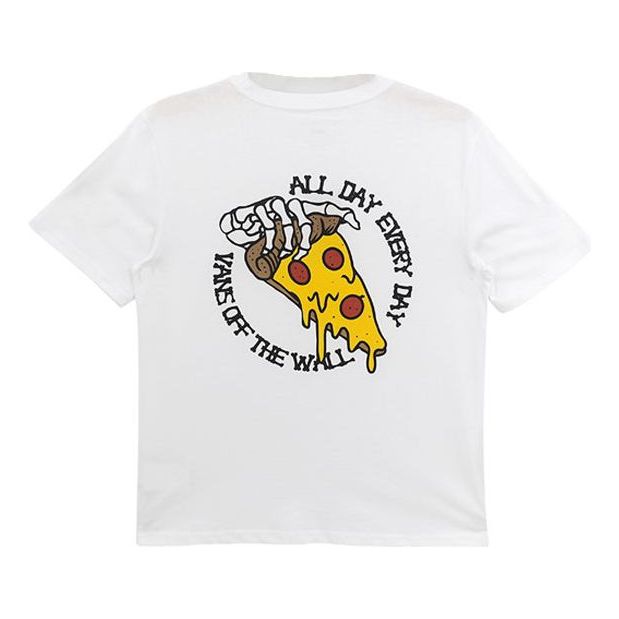 Tričko Vans Vans Skeleton Pizza Graphic T-Shirt Biela | VN0A5F3SWHT