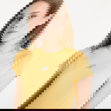 Tričko New Balance Jacquard Slim T-Shirt Žltá | WT51223CEE, 1