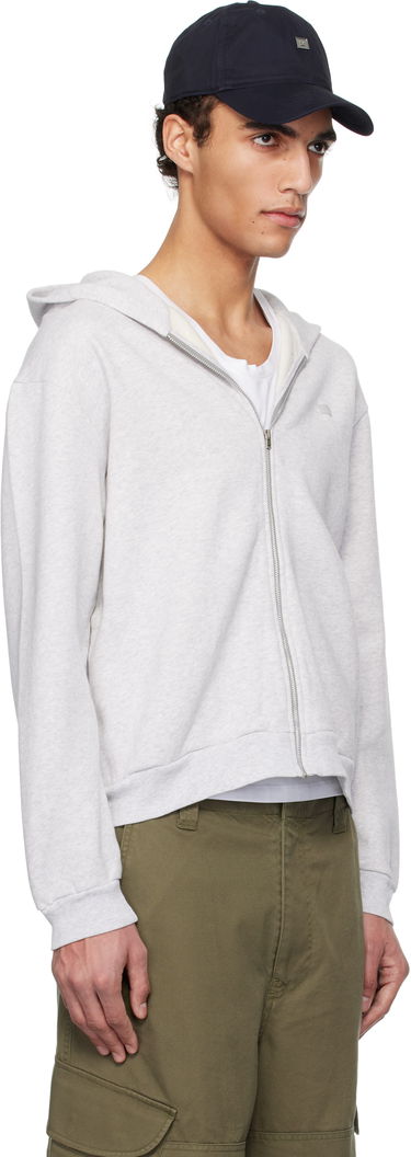 Mikina Acne Studios Acne Studios Zip-Up Hoodie Šedá | CI0184-, 1