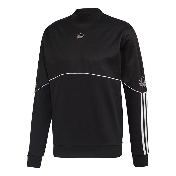 Sveter adidas Originals Originals Outline Crewneck Čierna | FM3856