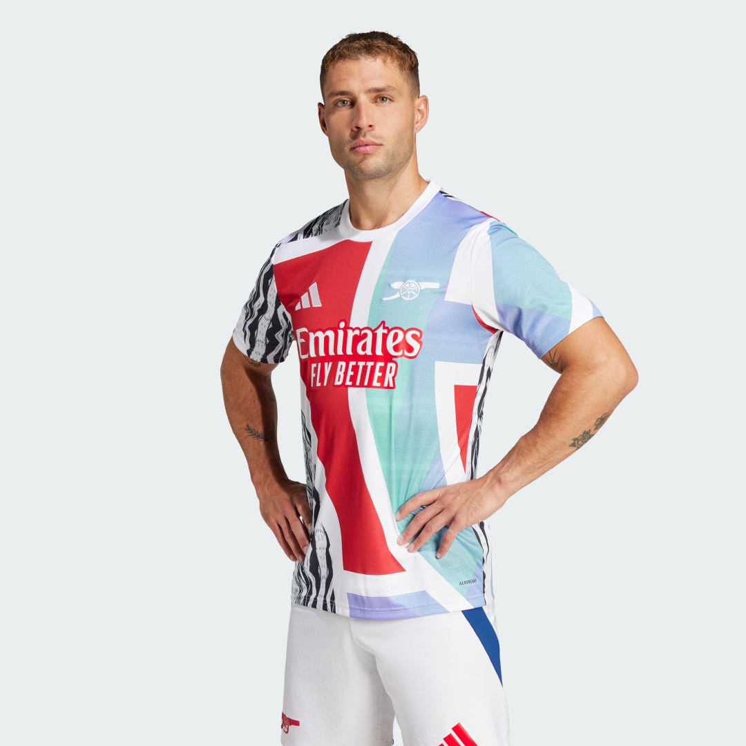 Dres adidas Performance Arsenal 24/25 Pre-Match Soccer Jersey Biela | JE7562, 0