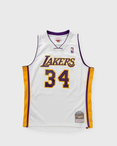 Dres Mitchell & Ness NBA Swingman Jersey Los Angeles Lakers Alternate 2002-03 Shaquille O'Neal #34 Biela | SMJY4442-LAL02SONWHIT, 0