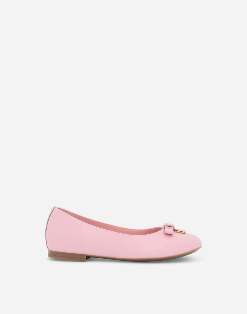 Tenisky a topánky Dolce & Gabbana Patent Leather Ballet Flats With Metal Dg Logo Ružová | D11141A132880416