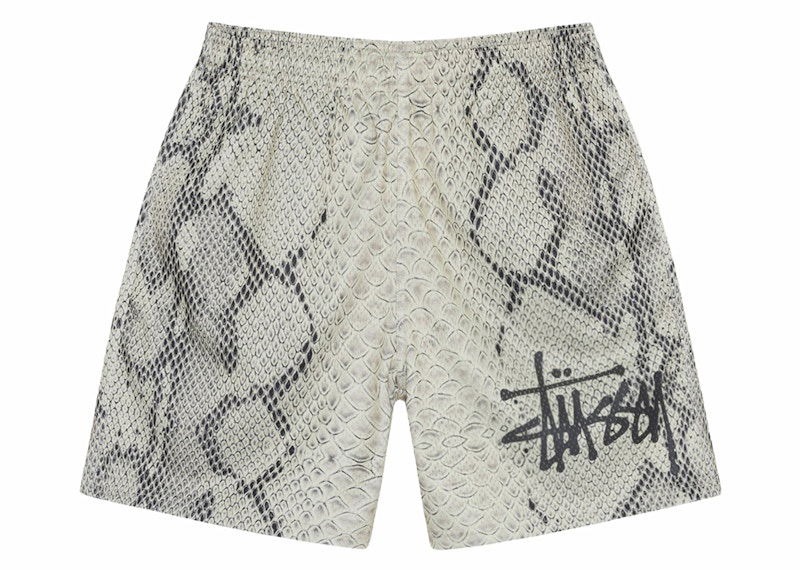 Šortky Stüssy Stussy Snake Mesh Shorts Béžová | 112317