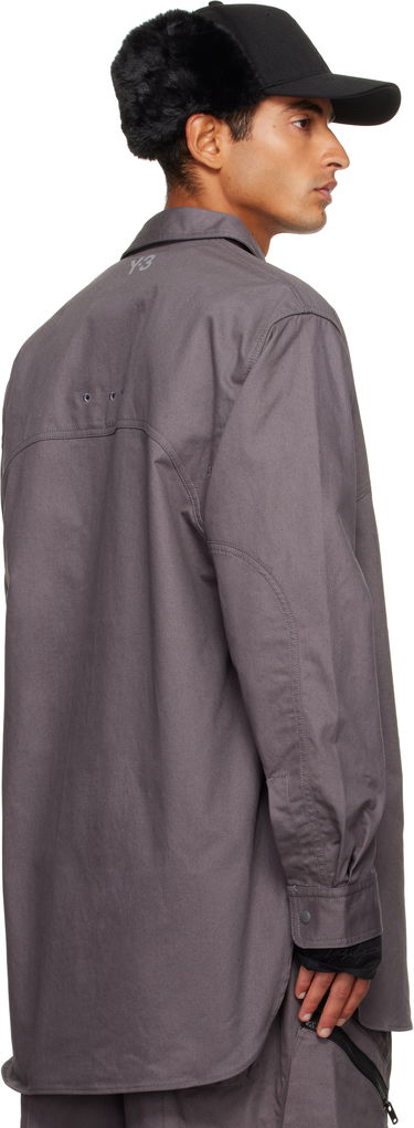 Košeľa Y-3 Y-3 Twill Shirt Šedá | KB2079, 2